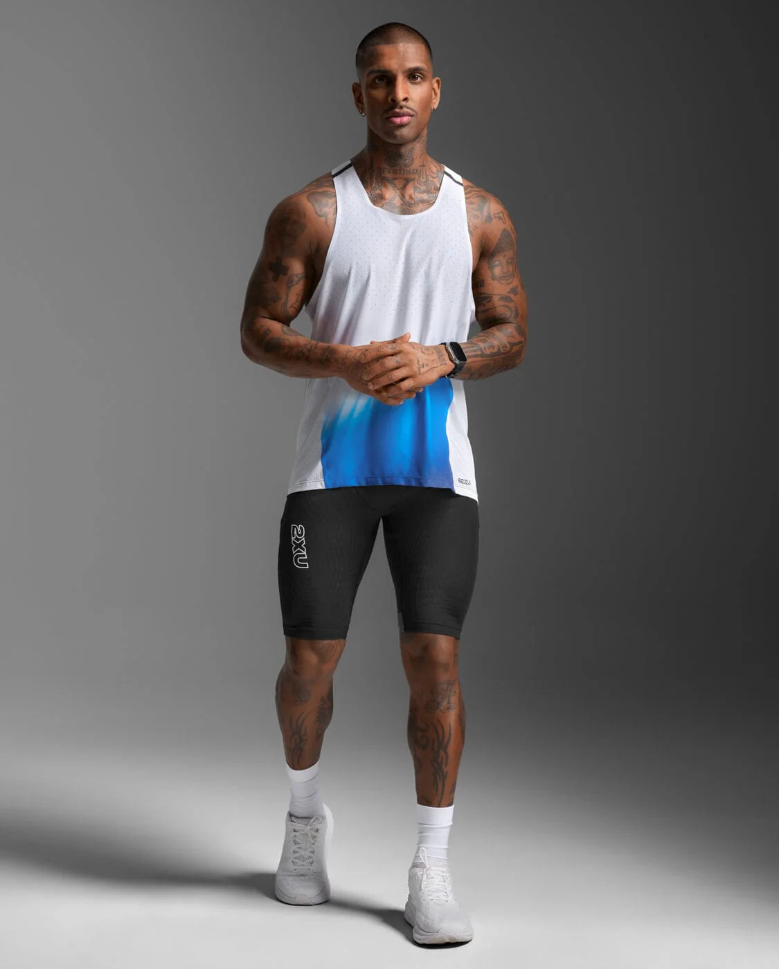 2XU Men's Light Speed React Singlet MR7375A - Image 3
