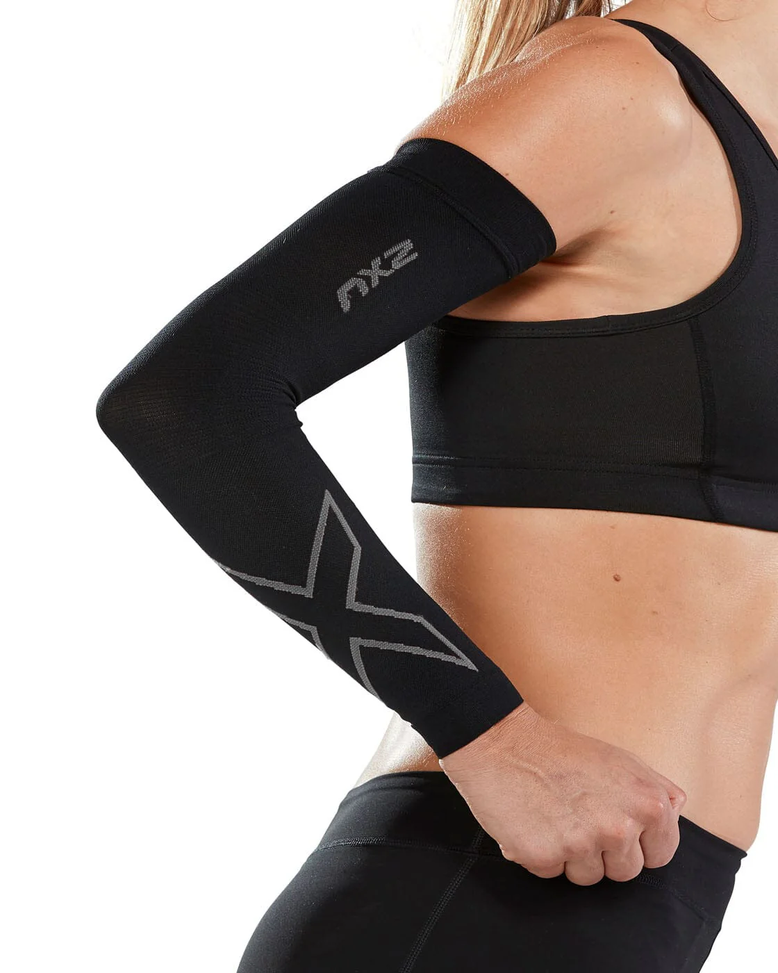2XU Unisex Flex Run Compression Arm Sleeves UA4009A - Image 3