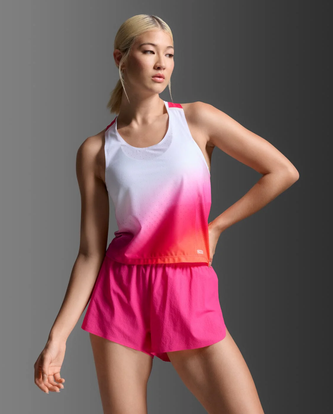 2XU Women's Light Speed React Crop Singlet WR7451A - Image 5