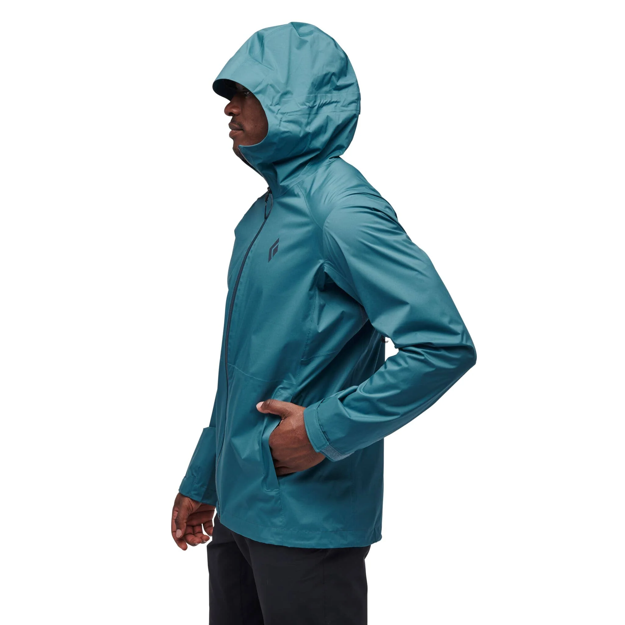 Black Diamond Men's Stormline Stretch Rain Shell Jacket - Image 3