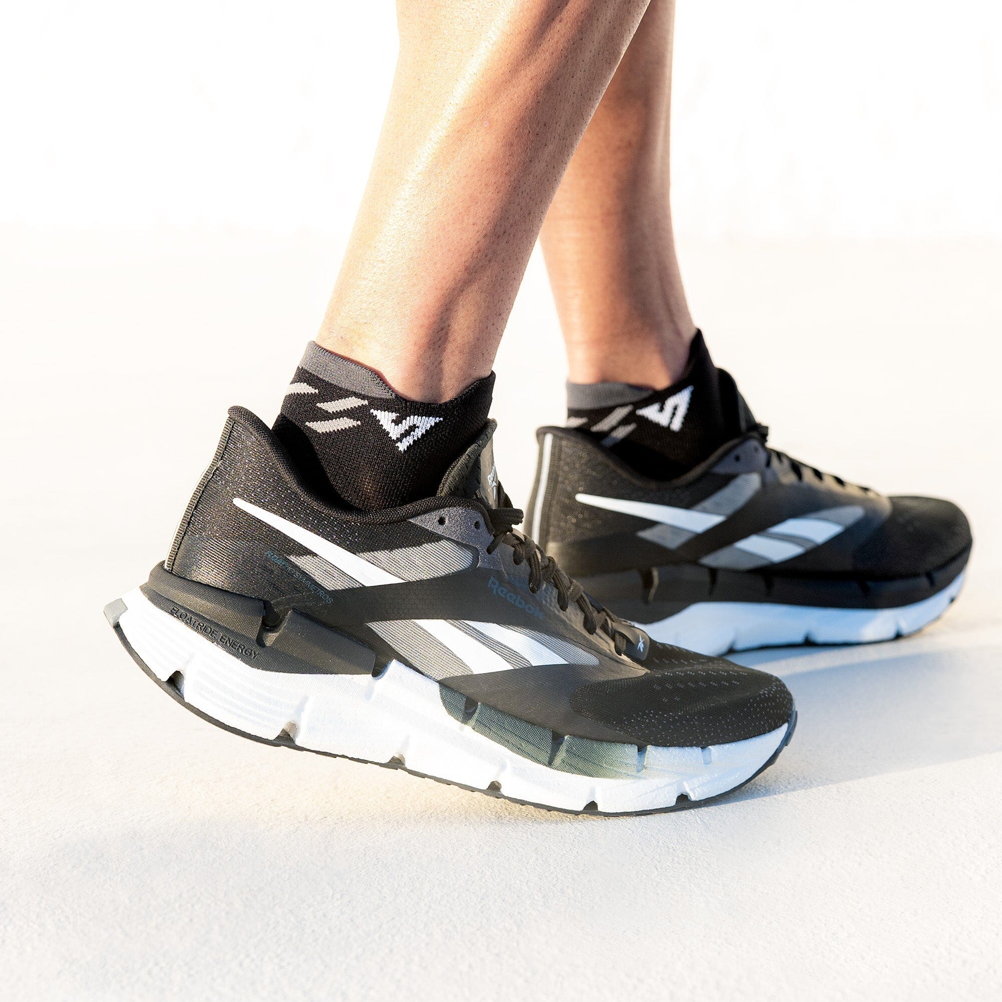 Versus Black Titanium Running Ankle Socks - Image 3
