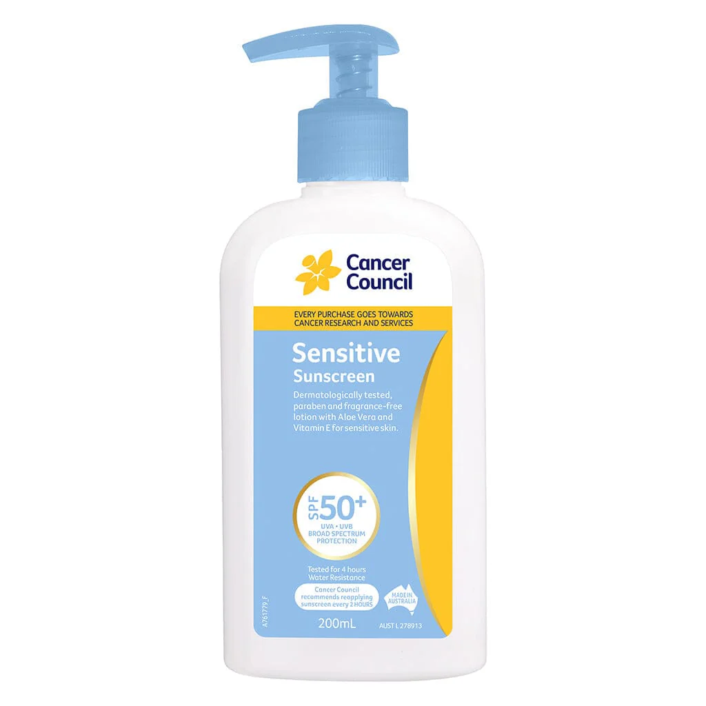 Cancer Council Sensitive Sunscreen SPF50+ - Image 5