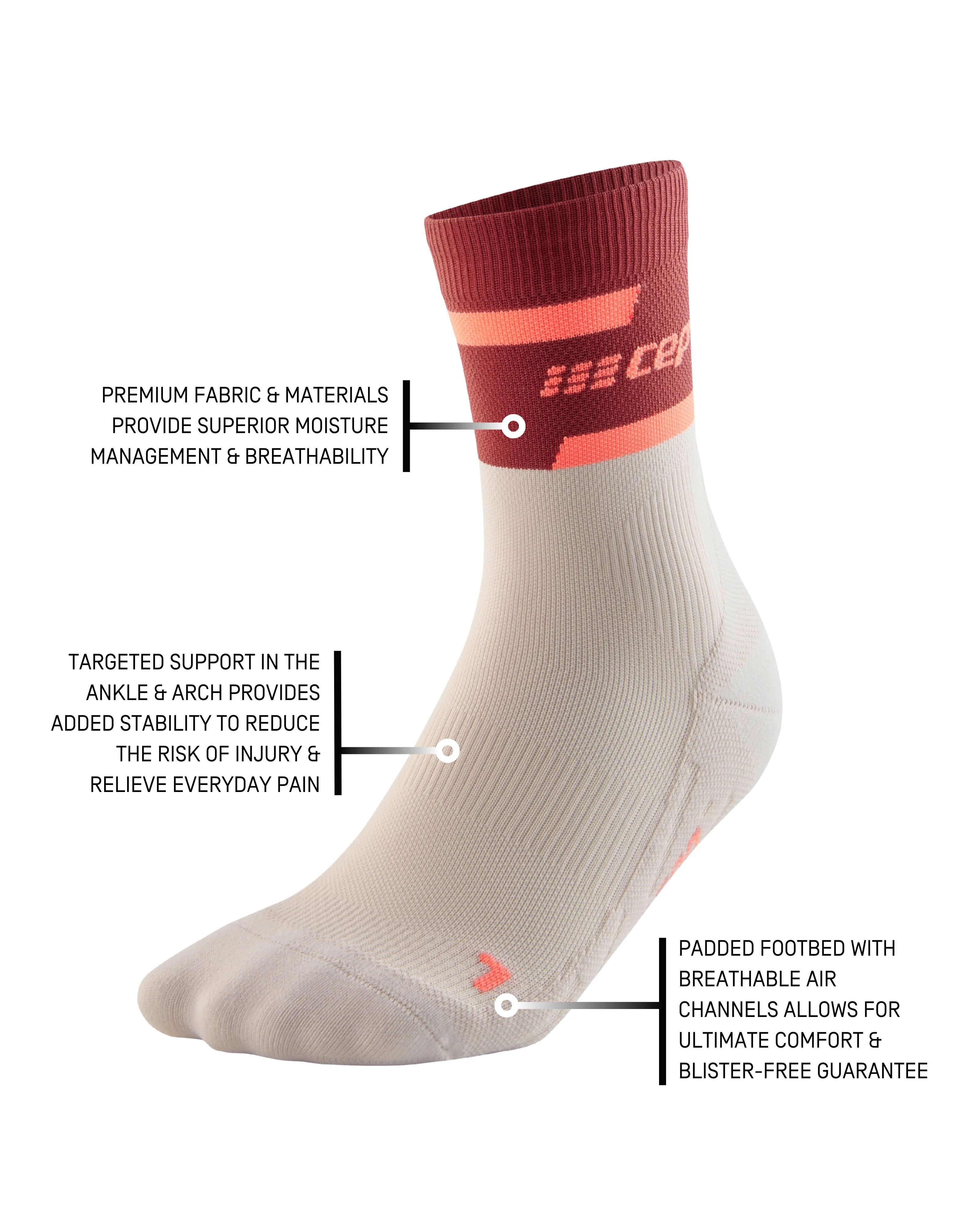 CEP The Run Compression Mid Cut Socks 4.0, Women - Image 53