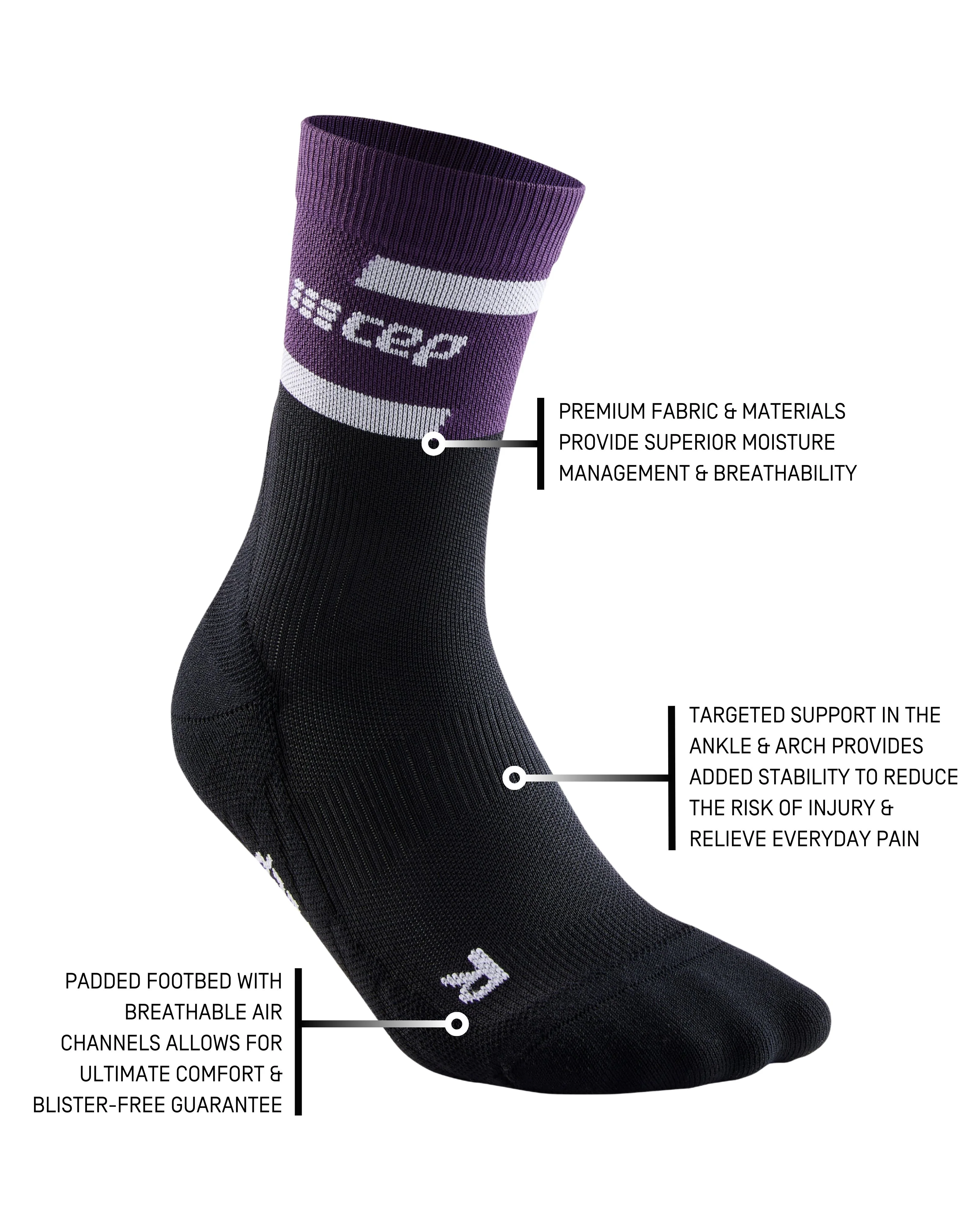 CEP The Run Compression Mid Cut Socks 4.0, Women - Image 65
