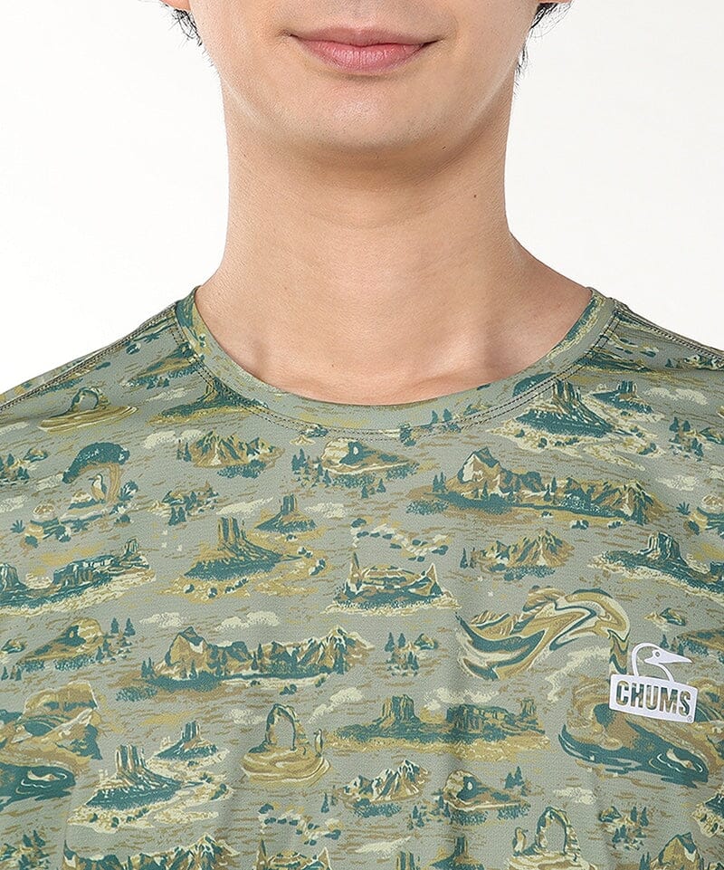 CHUMS Running All Pattern T-Shirt - Image 4