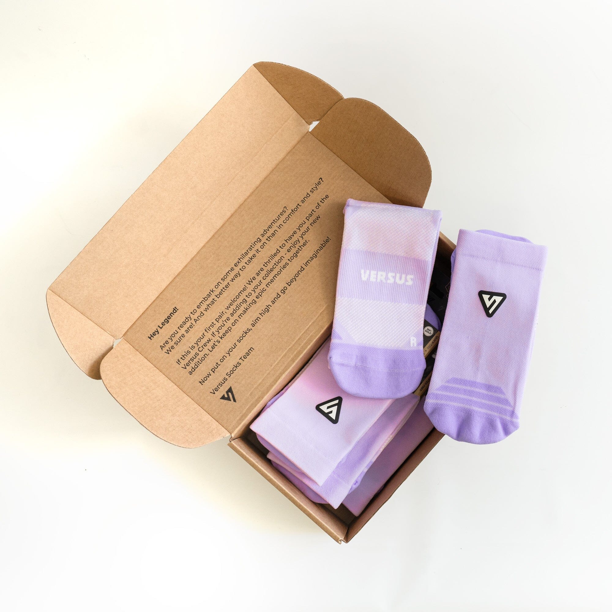 Versus Classic Lilac Active Crew Tab Socks - Image 4