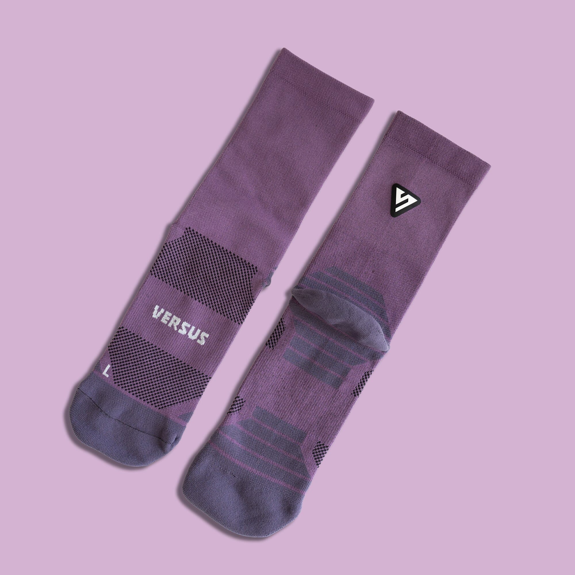 Versus Classic Plum Active Crew Tab Socks - Image 3