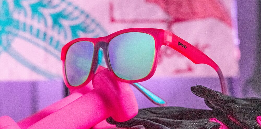 goodr BFG - Sports Sunglasses - Do You Even Pistol, Flamingo? - Image 3