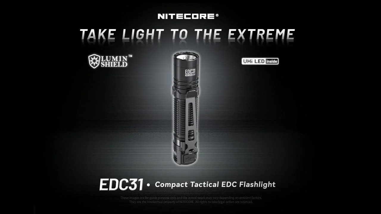 Nitecore EDC31 3500 Lumen USB-C Rechargeable EDC Flashlight - Image 2
