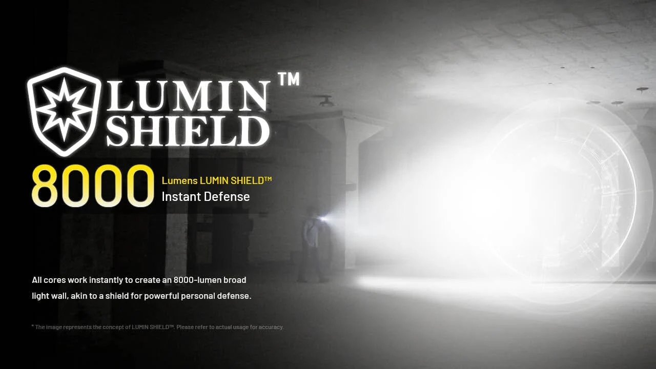 Nitecore EDC37 8000 Lumen USB-C Rechargeable Flat EDC Flashlight - Image 3