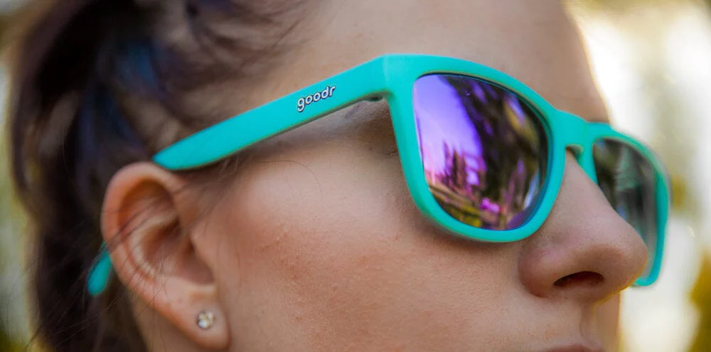 goodr OG - Sports Sunglasses - Electric Dinotopia Carnival - Image 4
