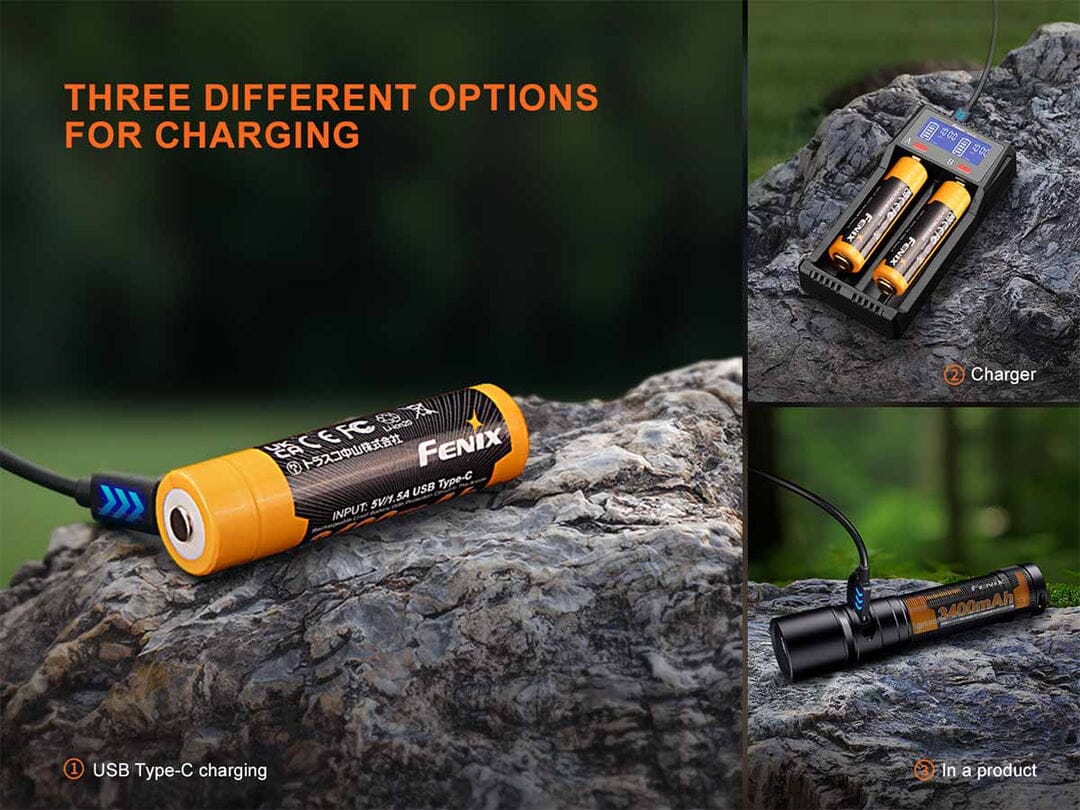 Fenix ARB-L18-3400U V3.0 Built-in USB Rechargeable Battery - Image 5