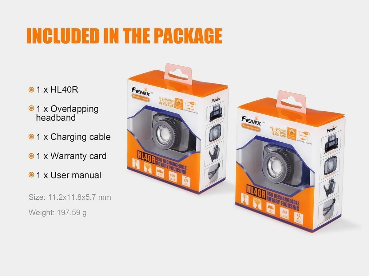 Fenix HL40R Focusable USB Rechargeable Headlamp - Image 9