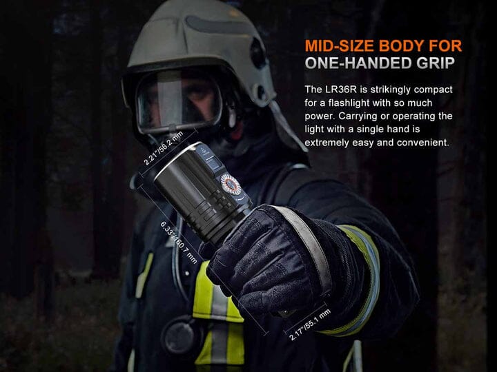 Fenix LR36R White Laser Flashlight with 10,000 Lumen Floodlight - Image 8