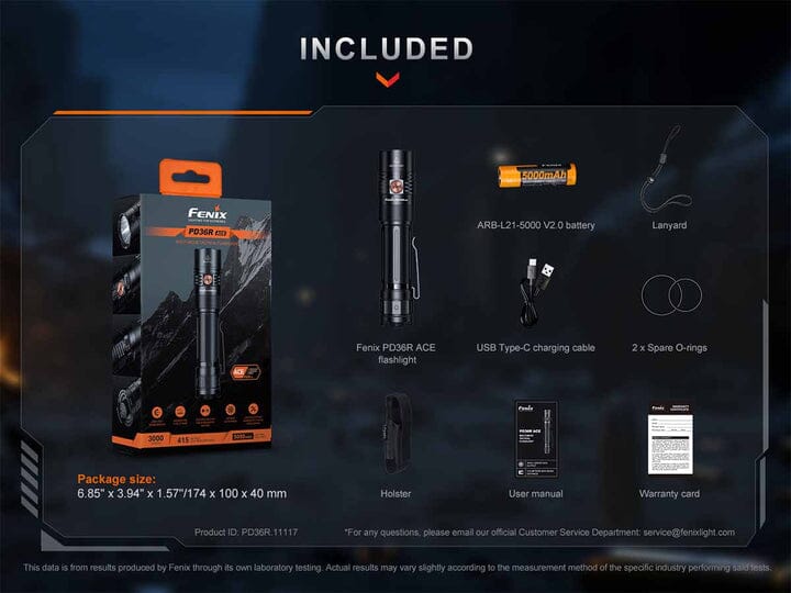 Fenix PD36R ACE Flashlight - Image 18
