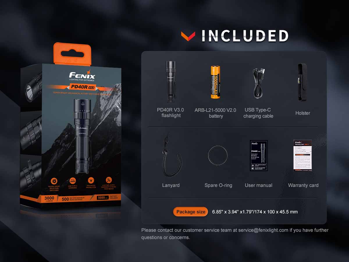 Fenix PD40R V3.0 Rechargeable Flashlight - Image 17