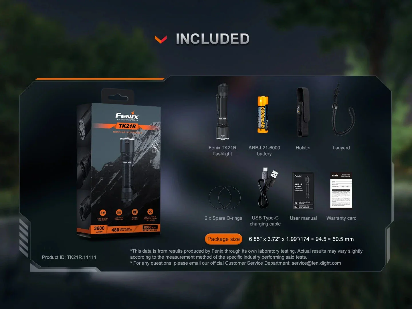 Fenix TK21R Rechargeable Tac Flashlight - Image 18