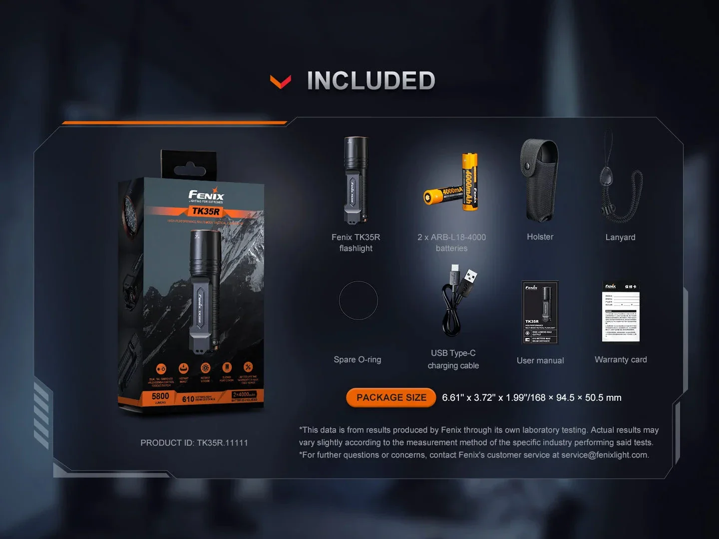 Fenix TK35R Rechargeable Flashlight - Image 17