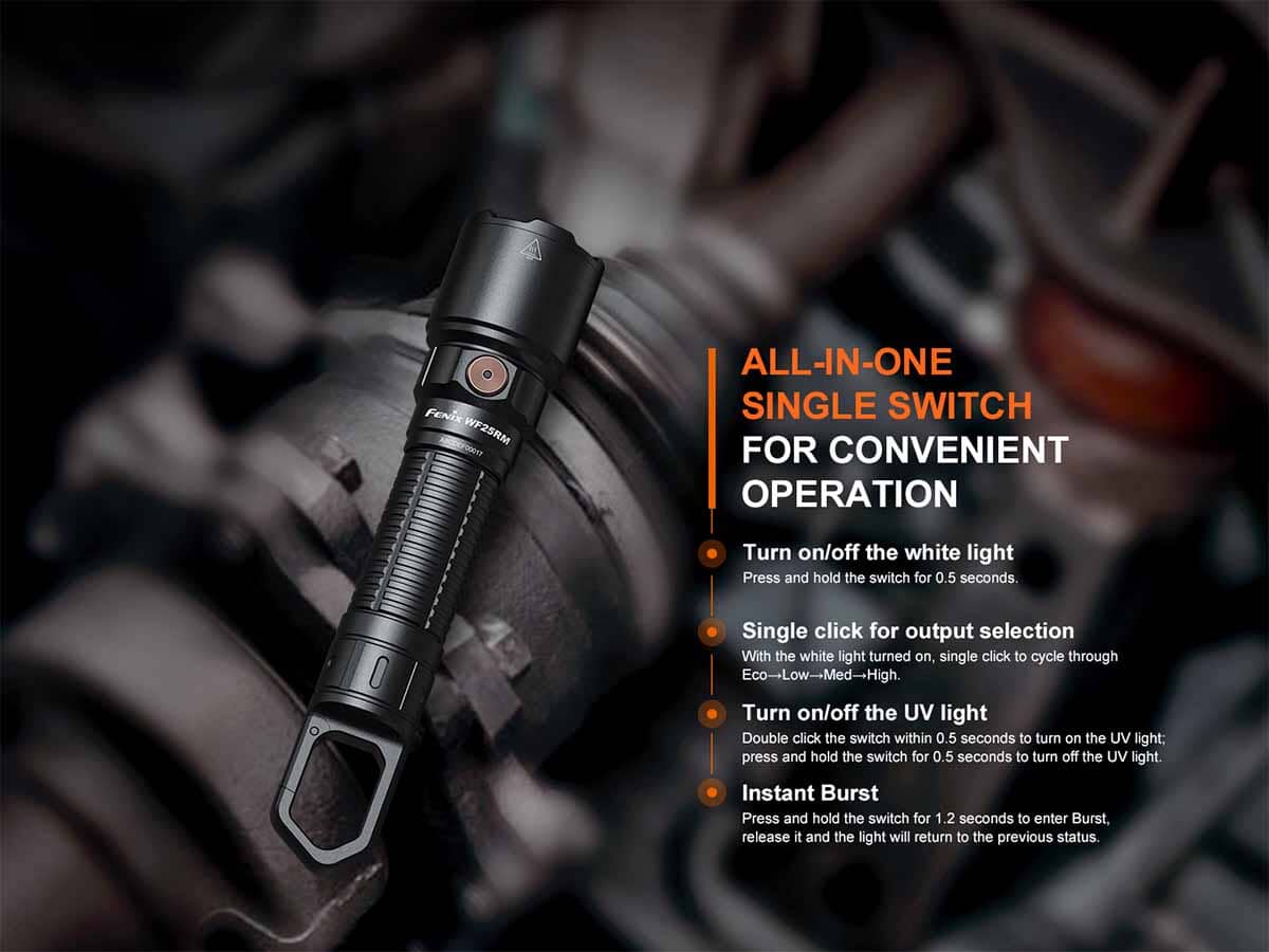Fenix WF25RM Rechargeable Work Flashlight with Charging Dock - Image 8
