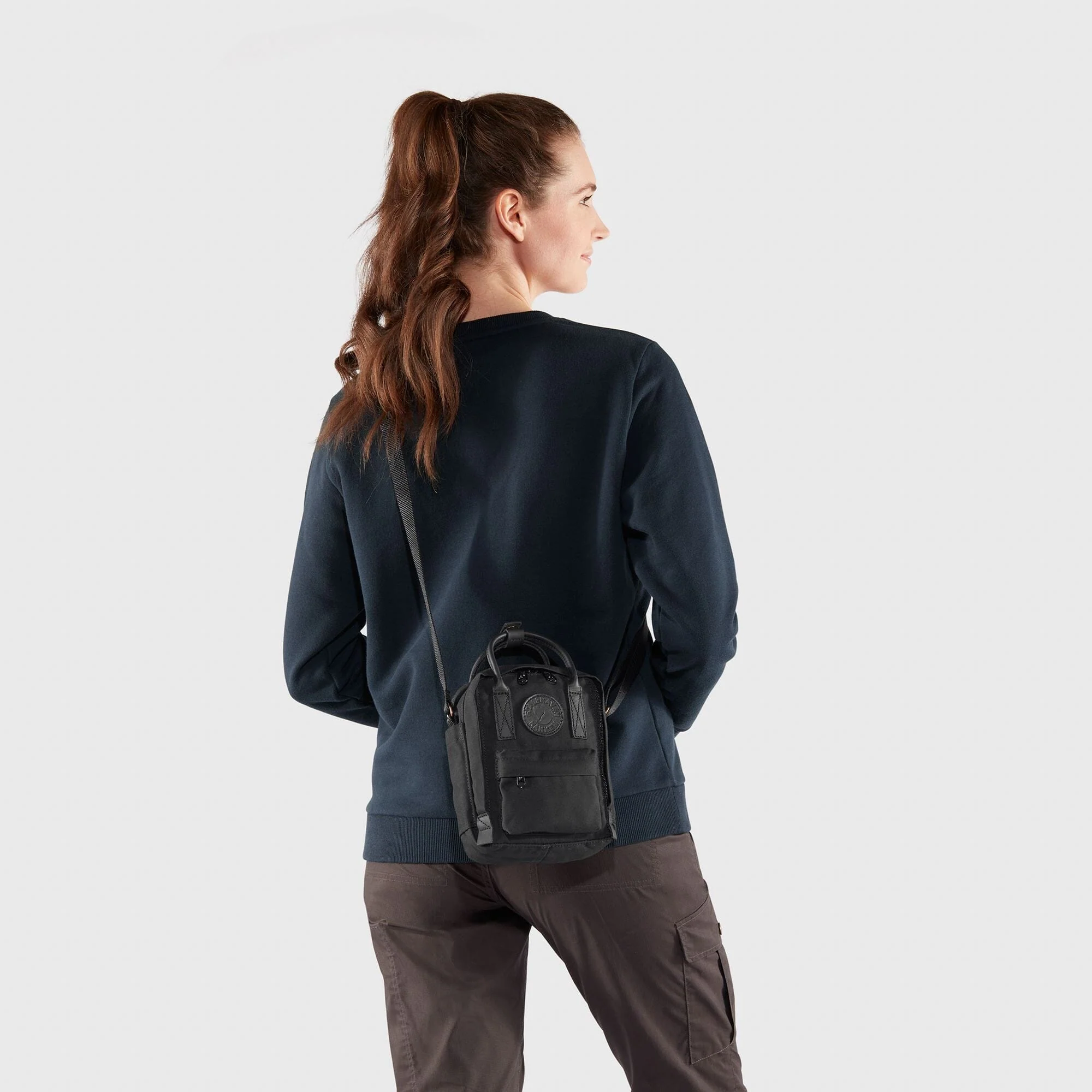 Fjallraven Kanken No. 2 Black Sling Messenger Bag - Image 5