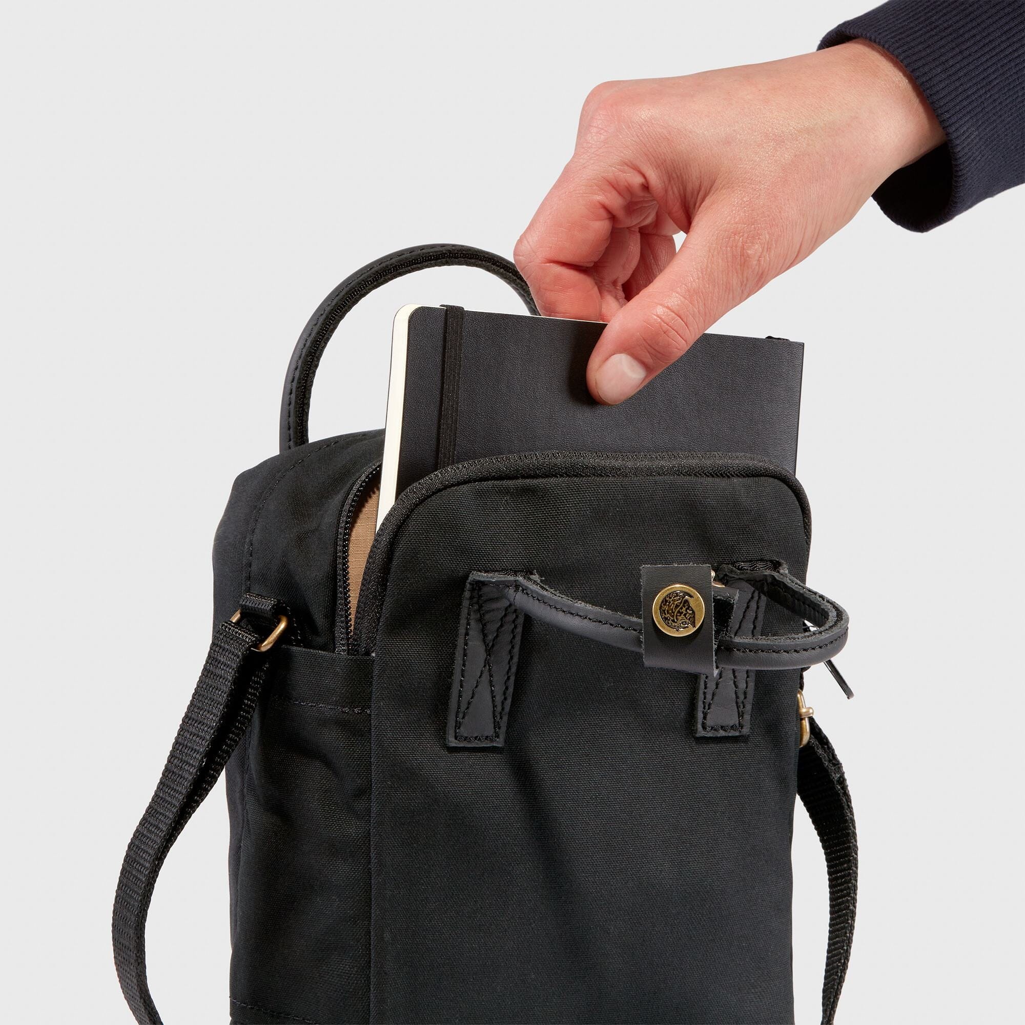 Fjallraven Kanken No. 2 Black Sling Messenger Bag - Image 7