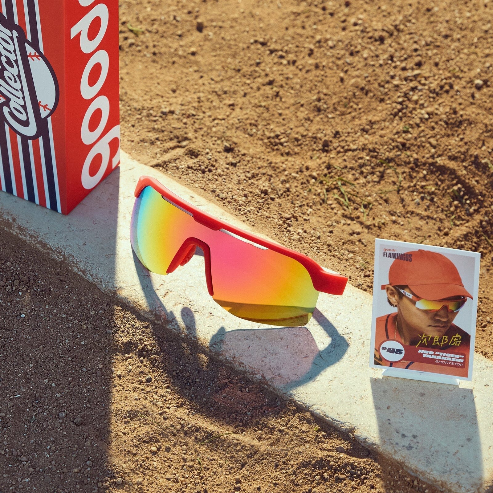 goodr Bolt G - Sports Sunglasses - Rookie Card Energy - Image 5