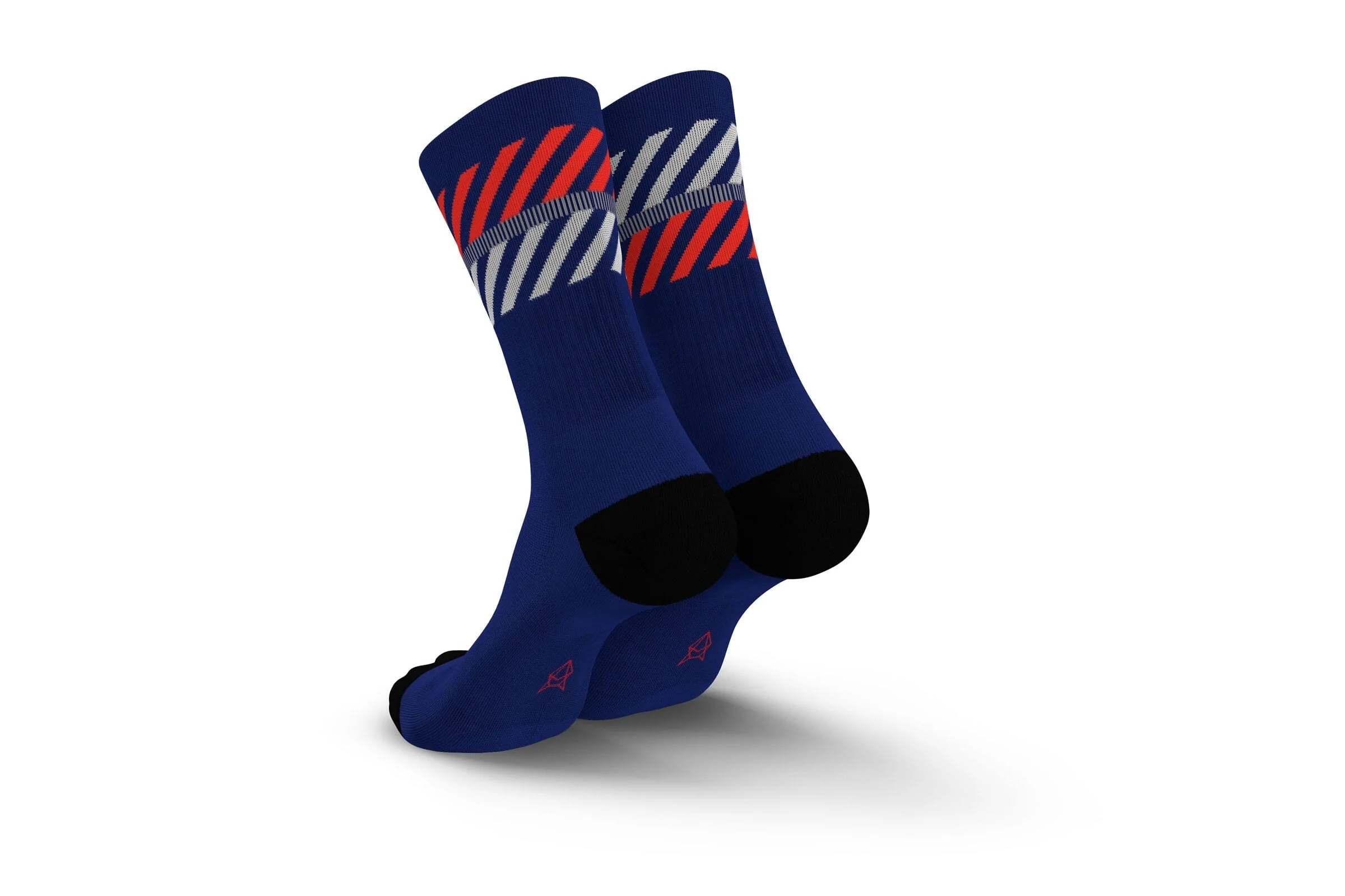 Incylence Merino Light Lanes Navy Inferno Socks - Image 2