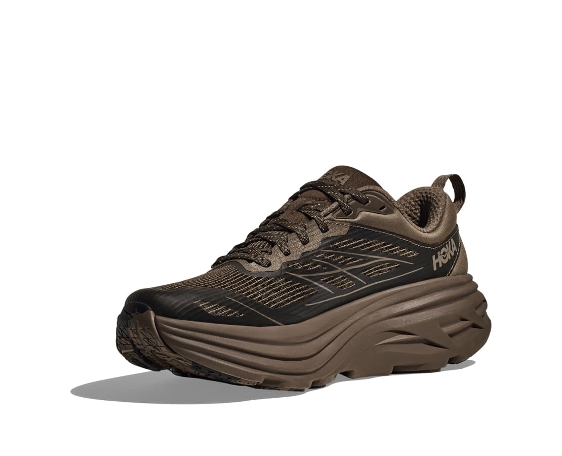 Hoka Unisex Stealth/Tech Bondi 8 Caged Road Running Shoes - Image 3