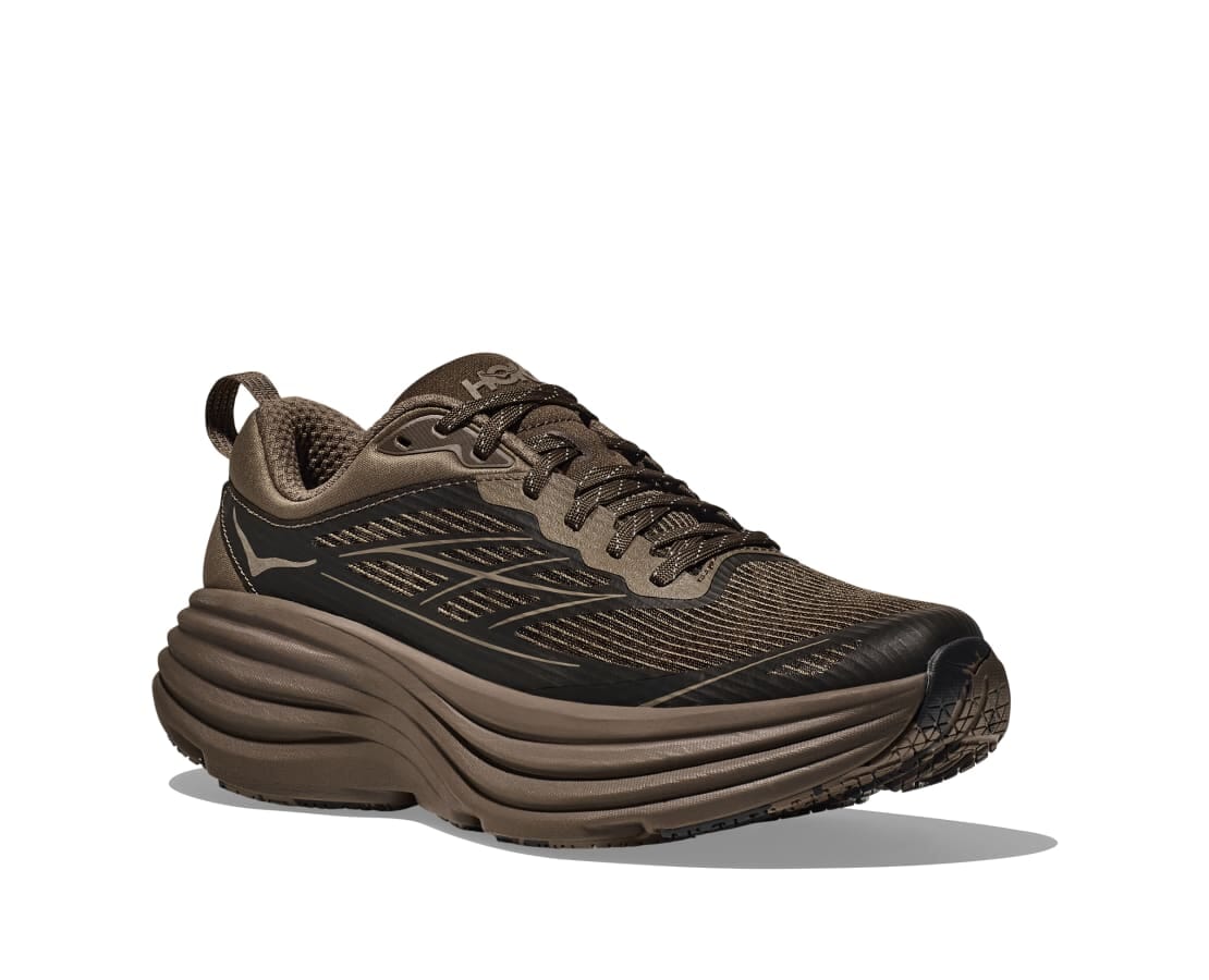 Hoka Unisex Stealth/Tech Bondi 8 Caged Road Running Shoes - Image 6