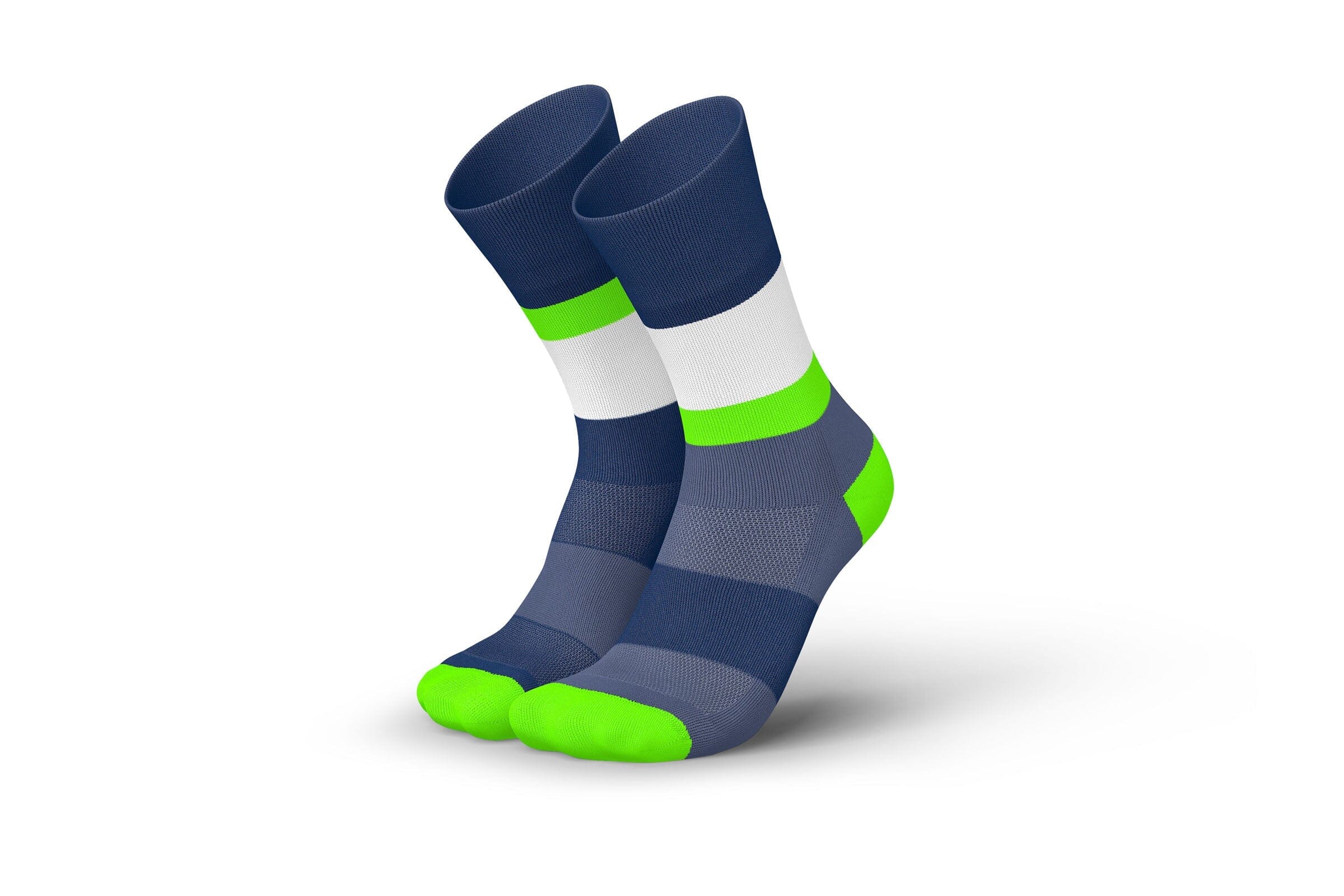 Incylence Running Bands Navy Green Socks