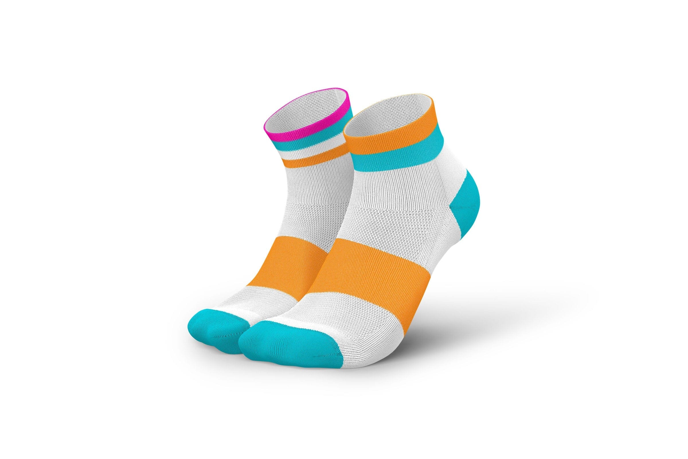 Incylence Running Bands Short Cyan Orange Socks