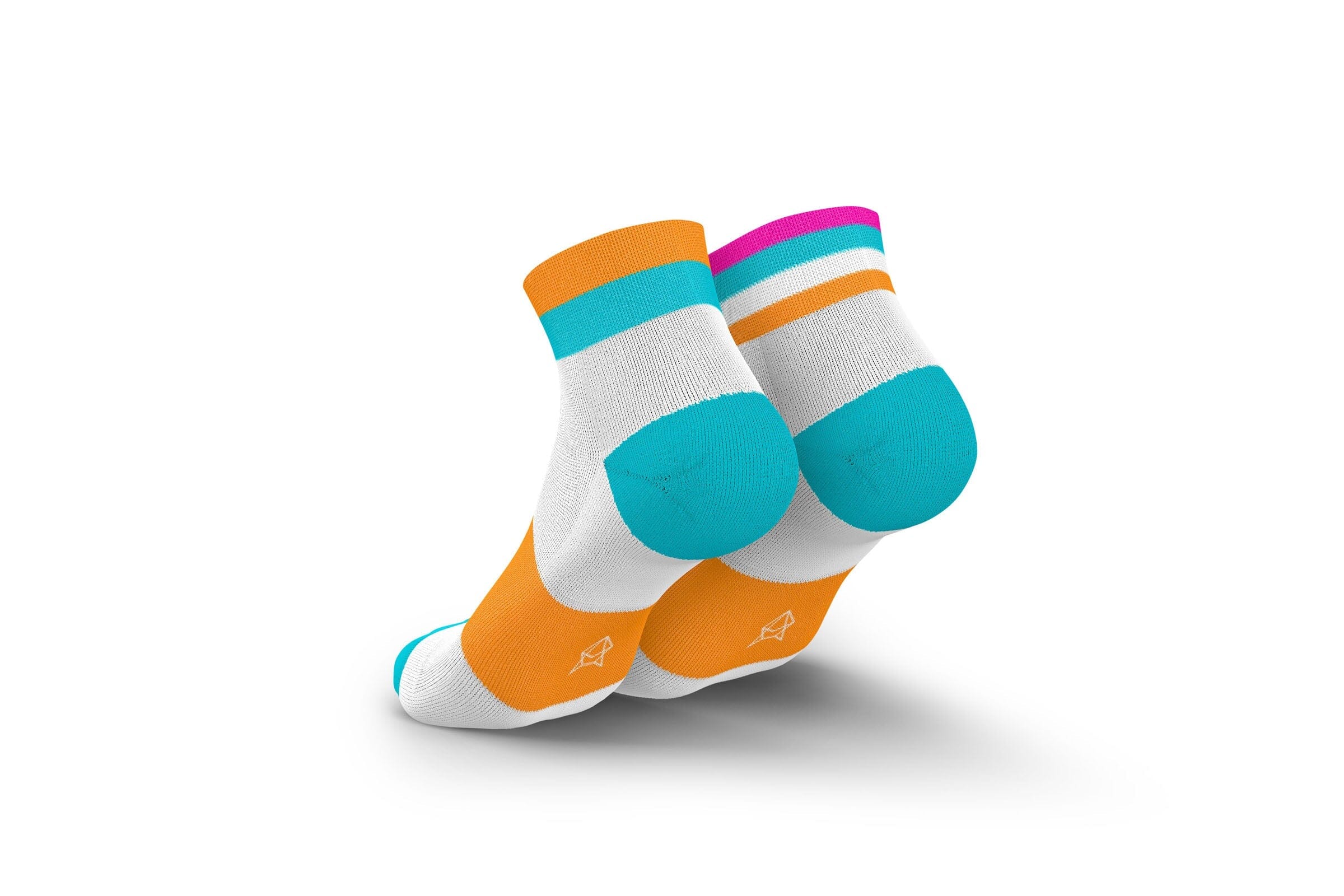 Incylence Running Bands Short Cyan Orange Socks - Image 2