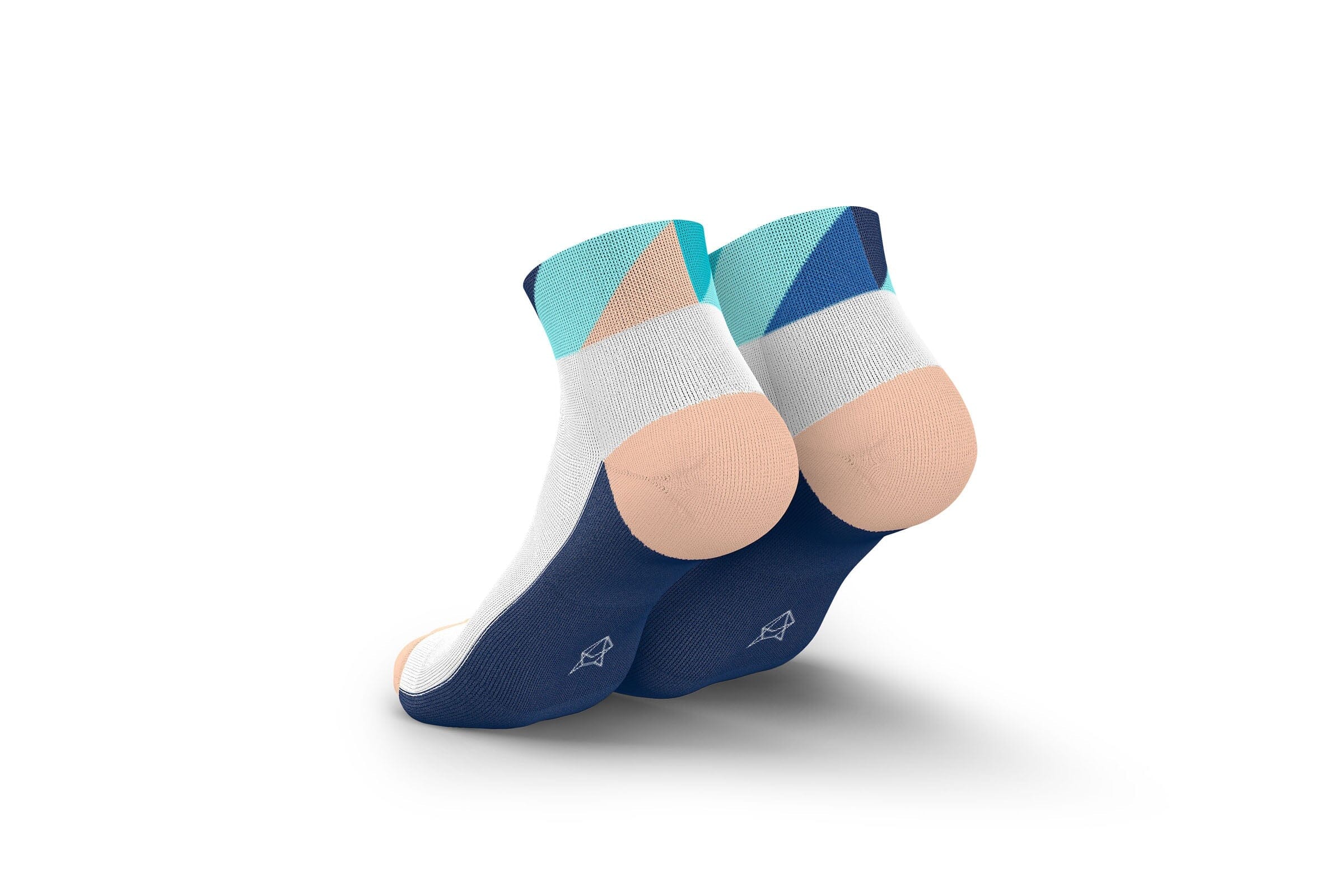 Incylence Running Polygons Short Navy Mint Socks - Image 2