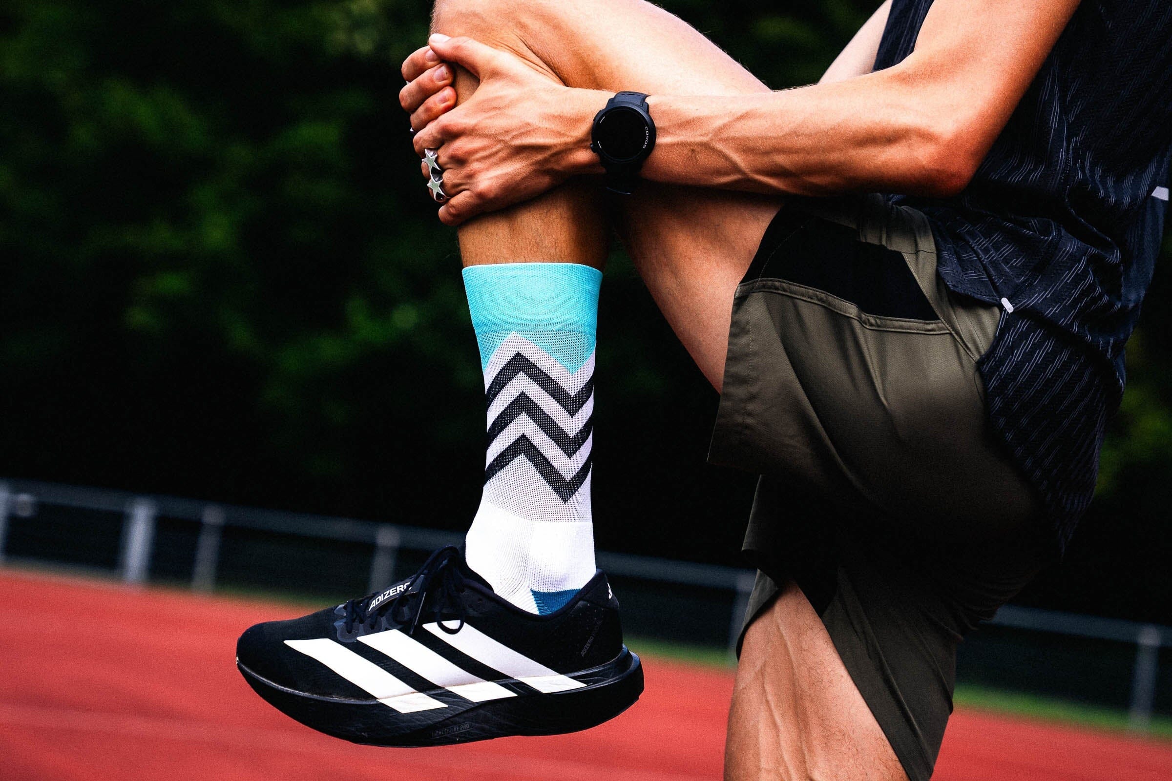 Incylence Running Volts Cyan Black Socks - Image 8