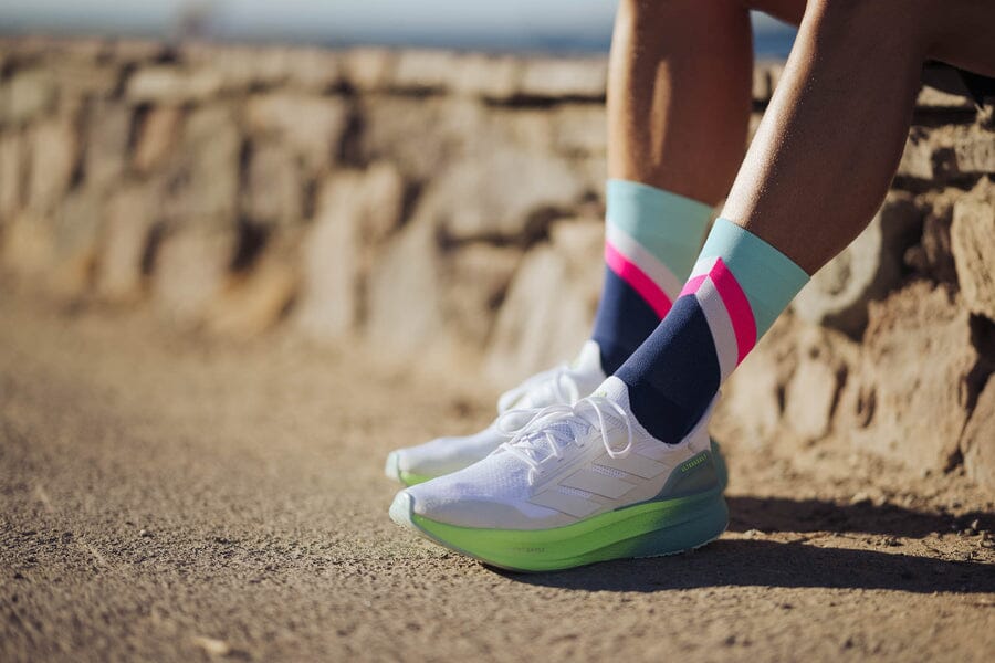 Incylence Ultralight Apex Navy Mint Socks - Image 4