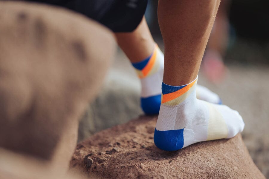 Incylence Ultralight Apex Short Blue Yellow Socks - Image 4