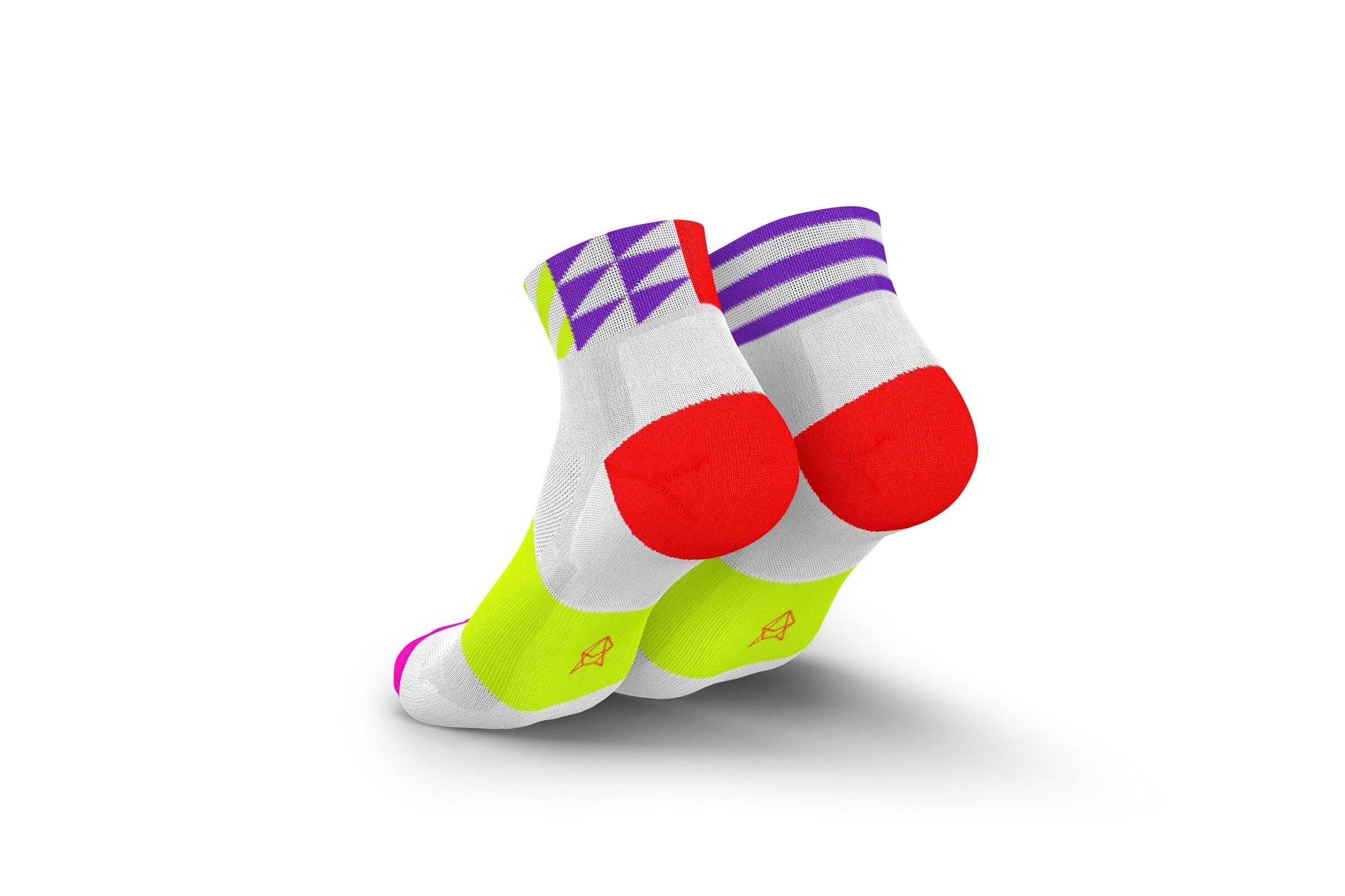 Incylence Ultralight Elements Short White Pink Socks - Image 2