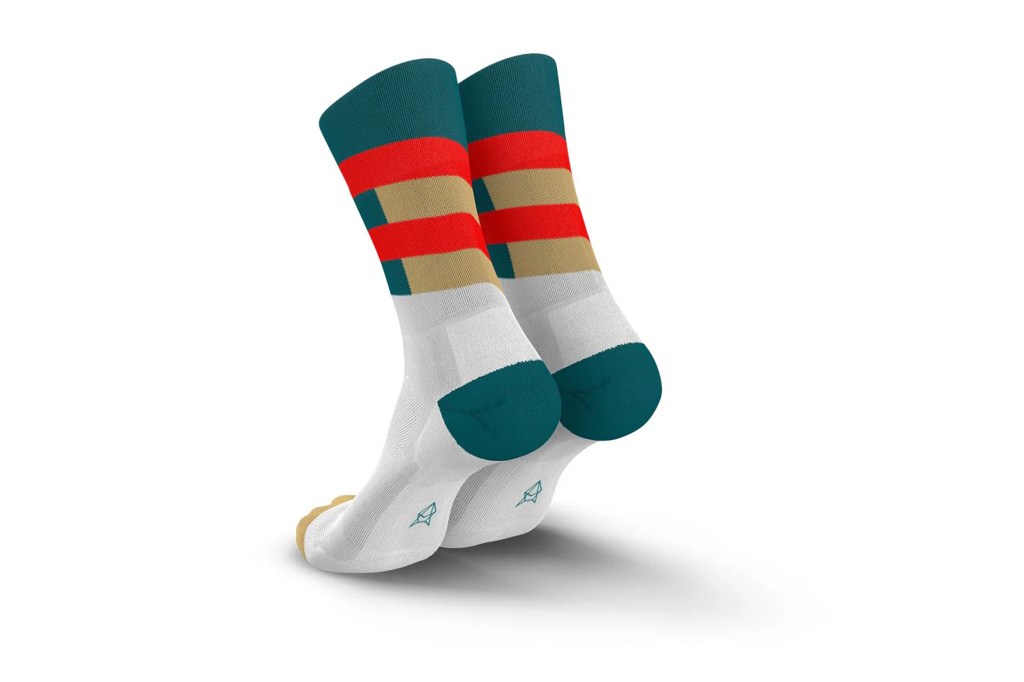 Incylence Ultralight Spirals Petrol Inferno Socks - Image 2
