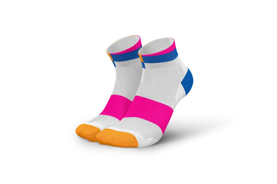 Incylence Ultralight Spirals Short Blue Pink Socks