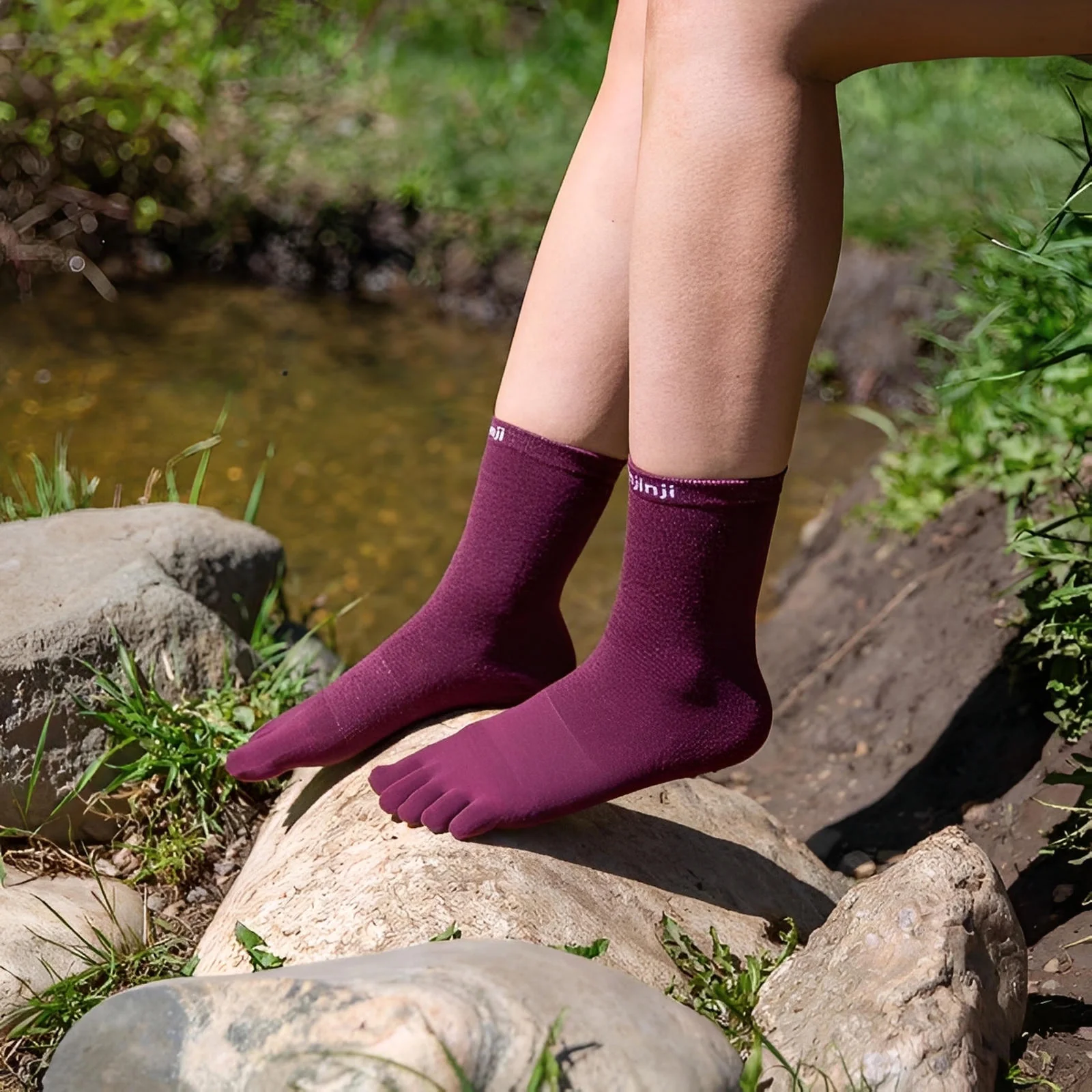 Injinji Liner Crew Wool Socks - Image 3