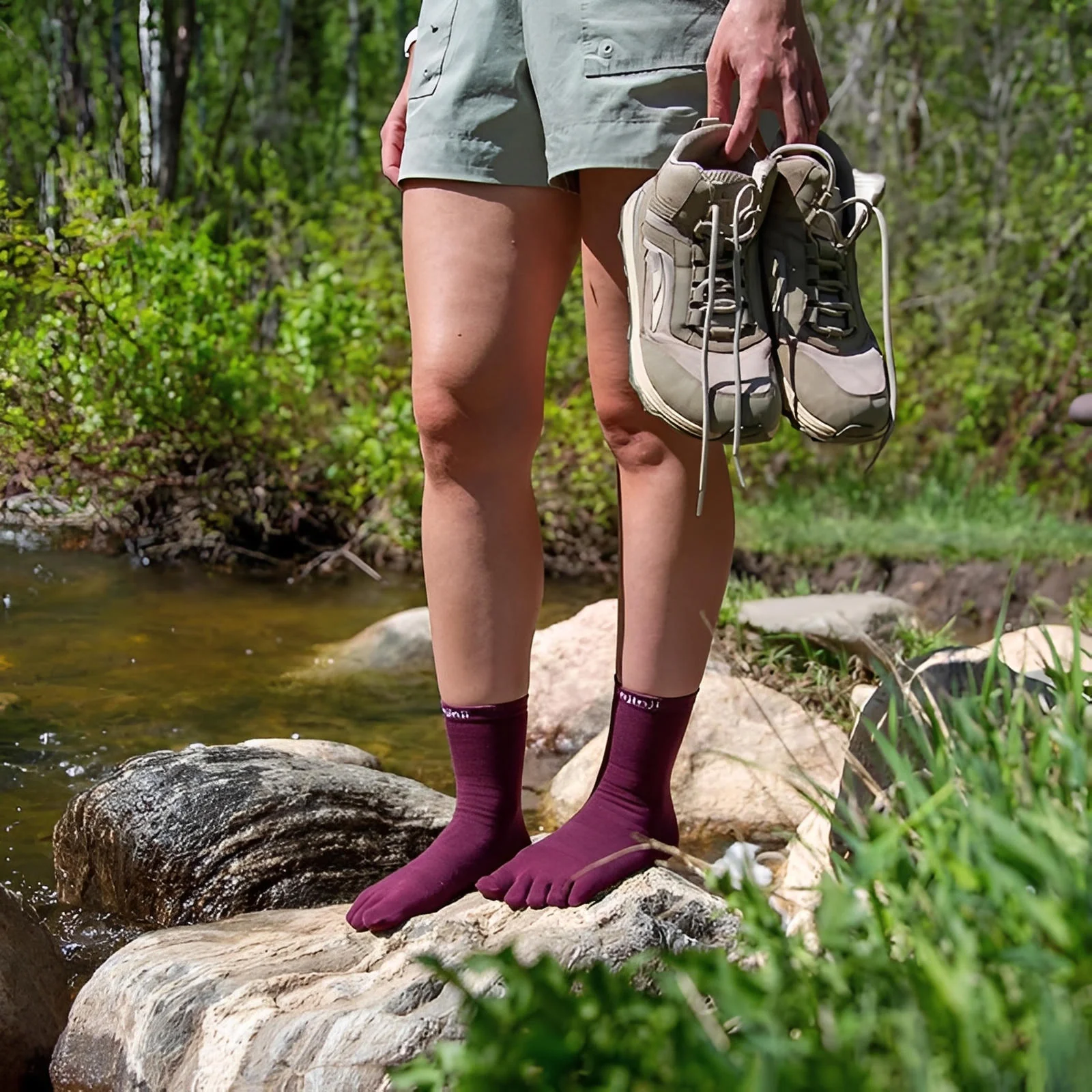 Injinji Liner Crew Wool Socks - Image 6