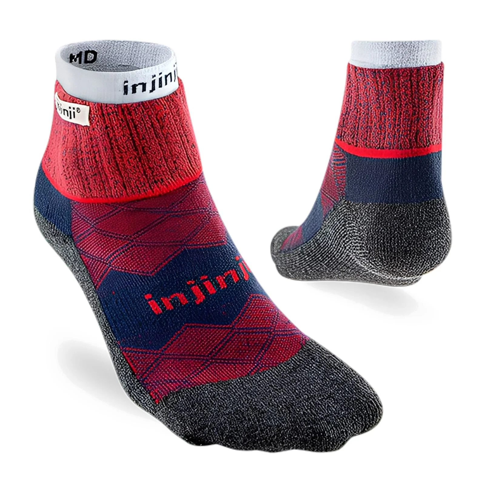 Injinji Men's Liner + Runner Mini-Crew Socks