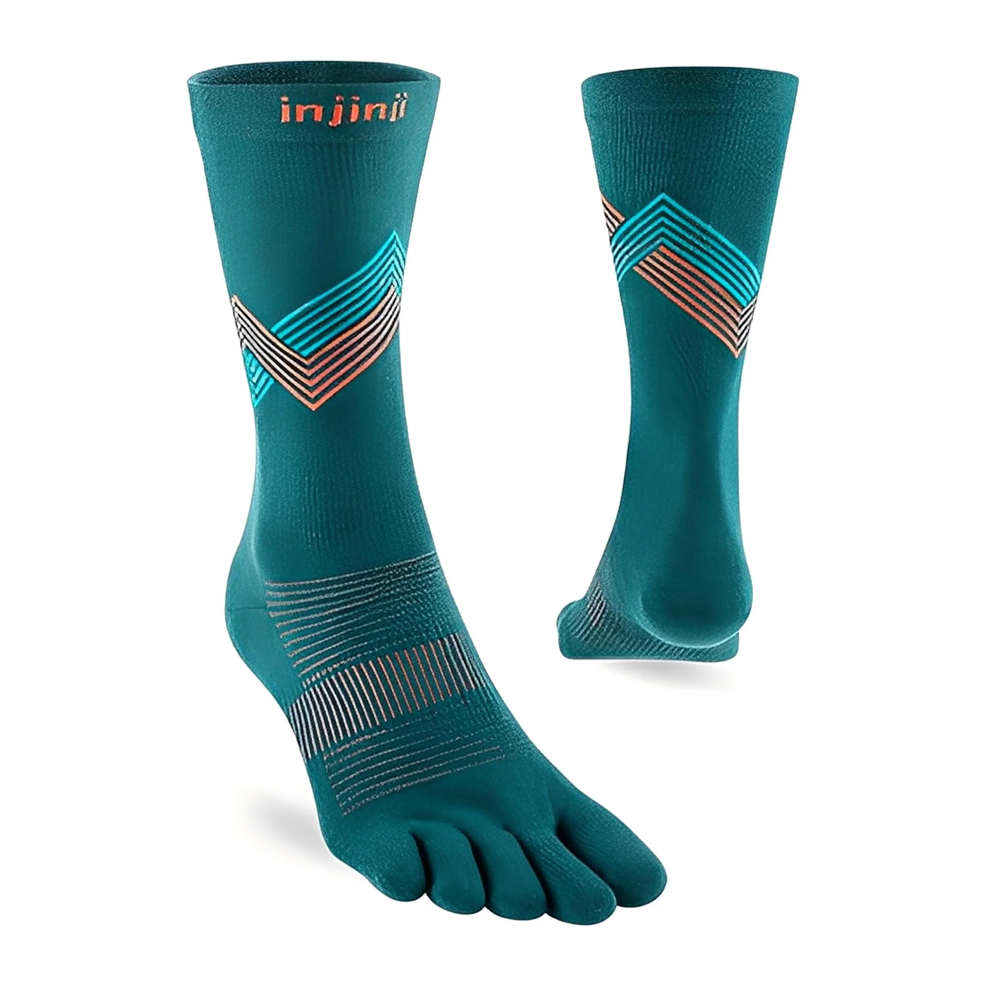 Injinji Run Lightweight Crew Socks - Image 7