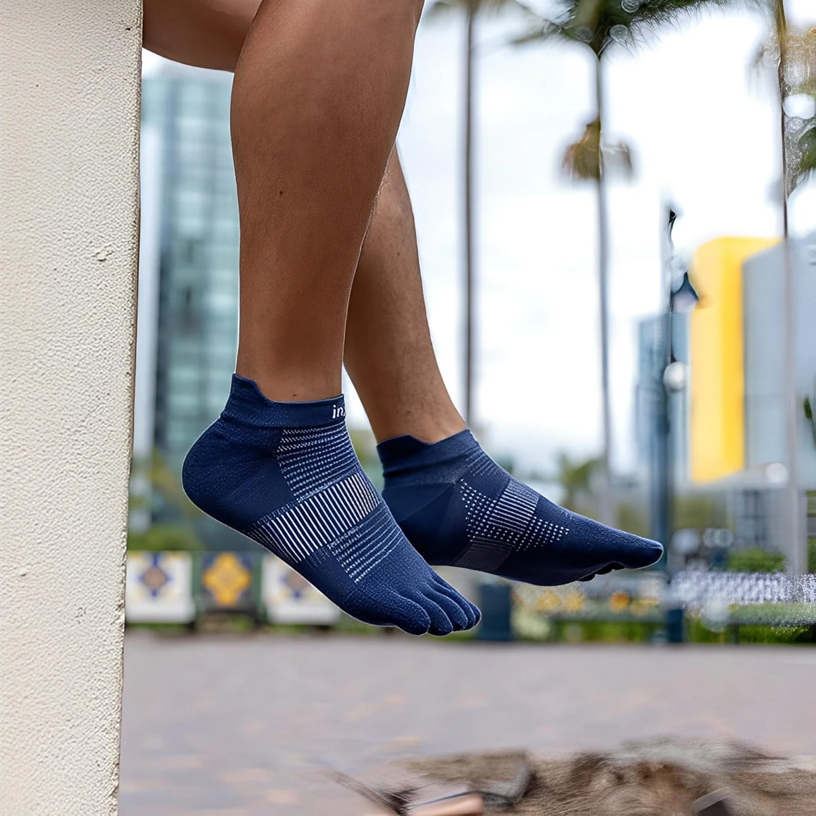 Injinji Run Original Weight No-Show Socks - Image 4