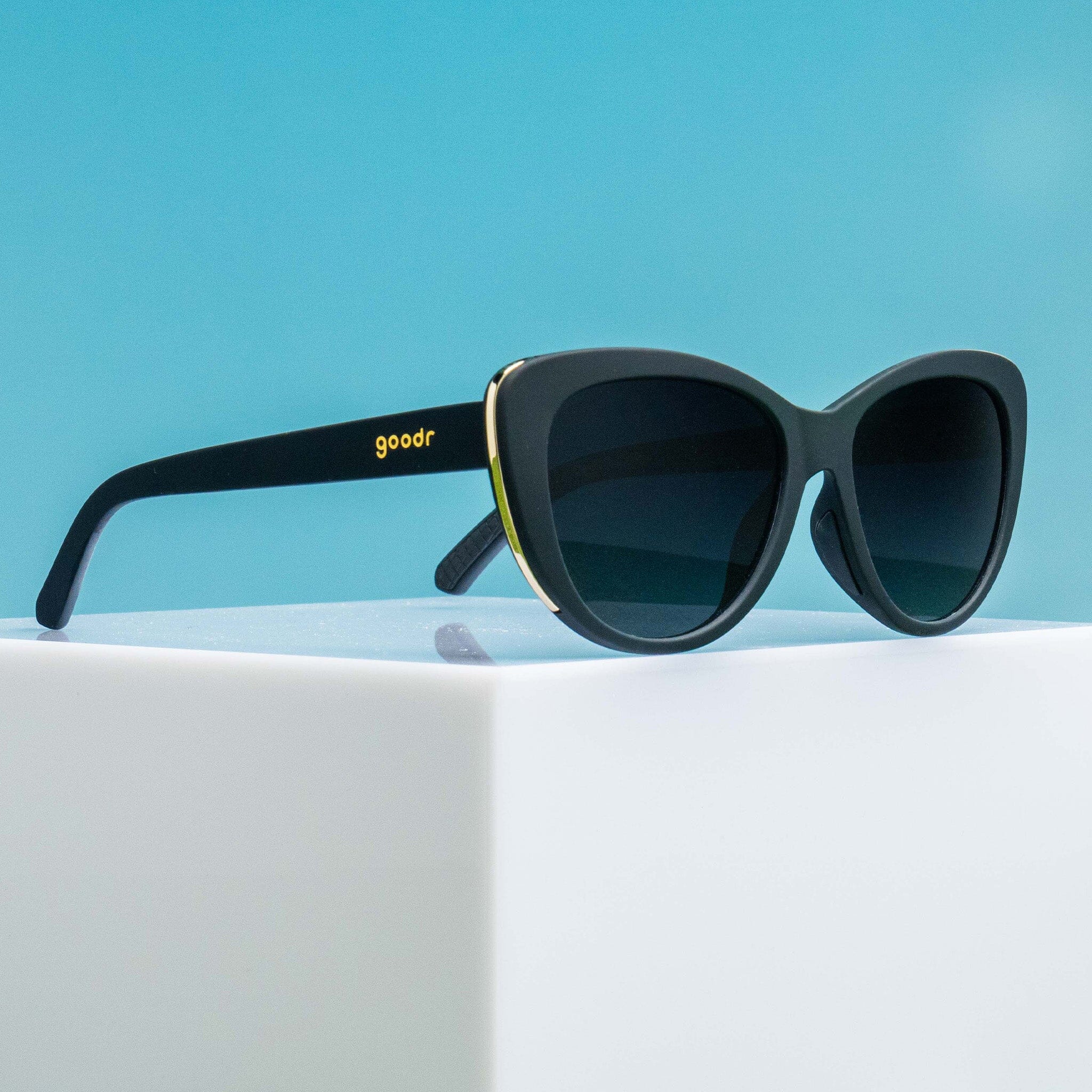 goodr Glam G - Sports Sunglasses - It's Noir, Darling - Image 4