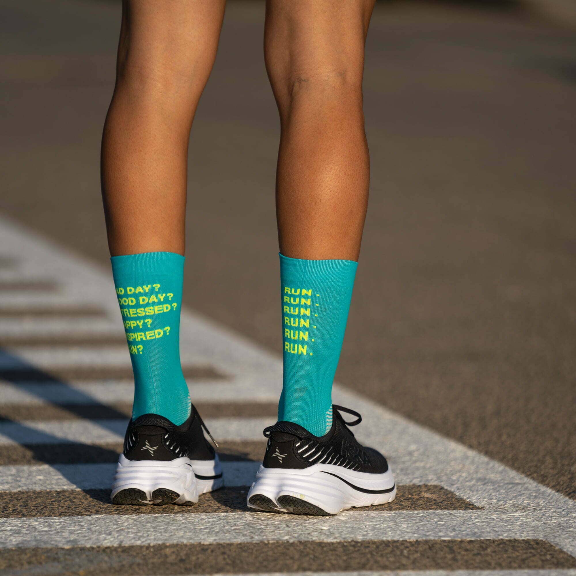 SPORCKS Just Run Green - Running Socks - Image 2