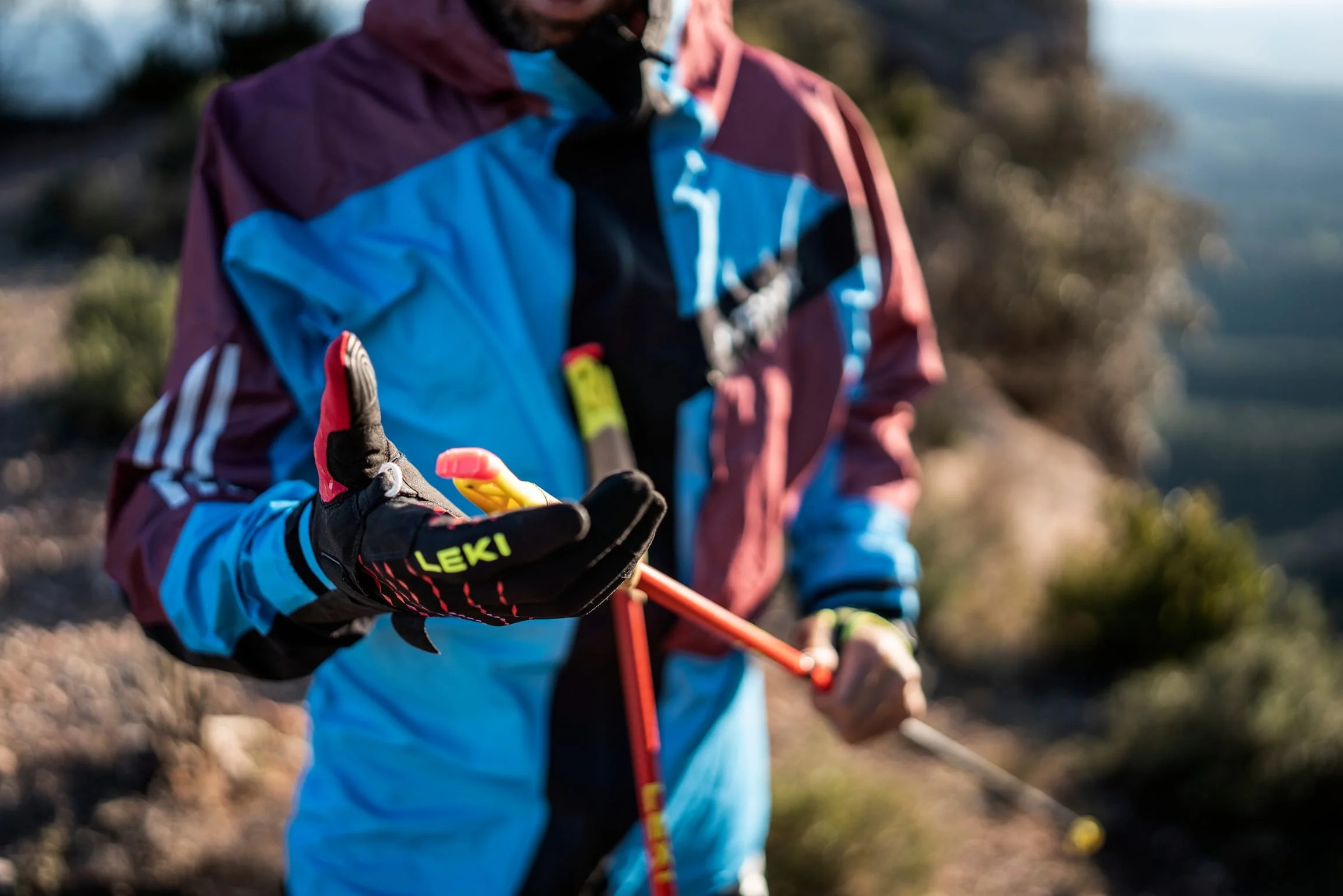 LEKI Ultra Trail Breeze Shark Gloves - Image 4
