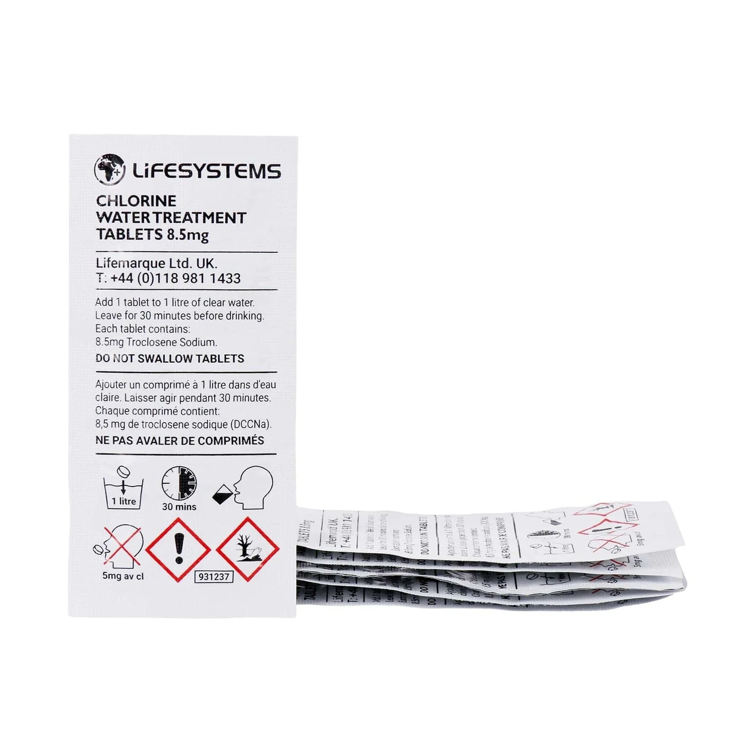 Lifesystems Chlorine Water Purification Tablets - Image 3