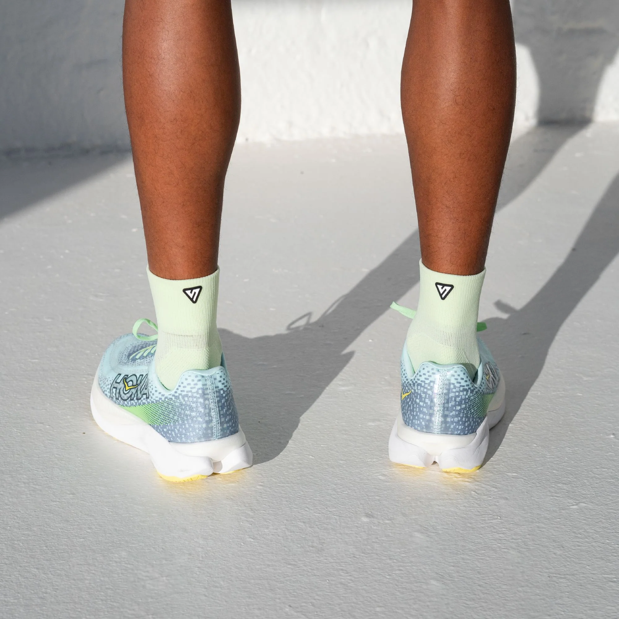 Versus Lime Running Quarter Socks - Image 3