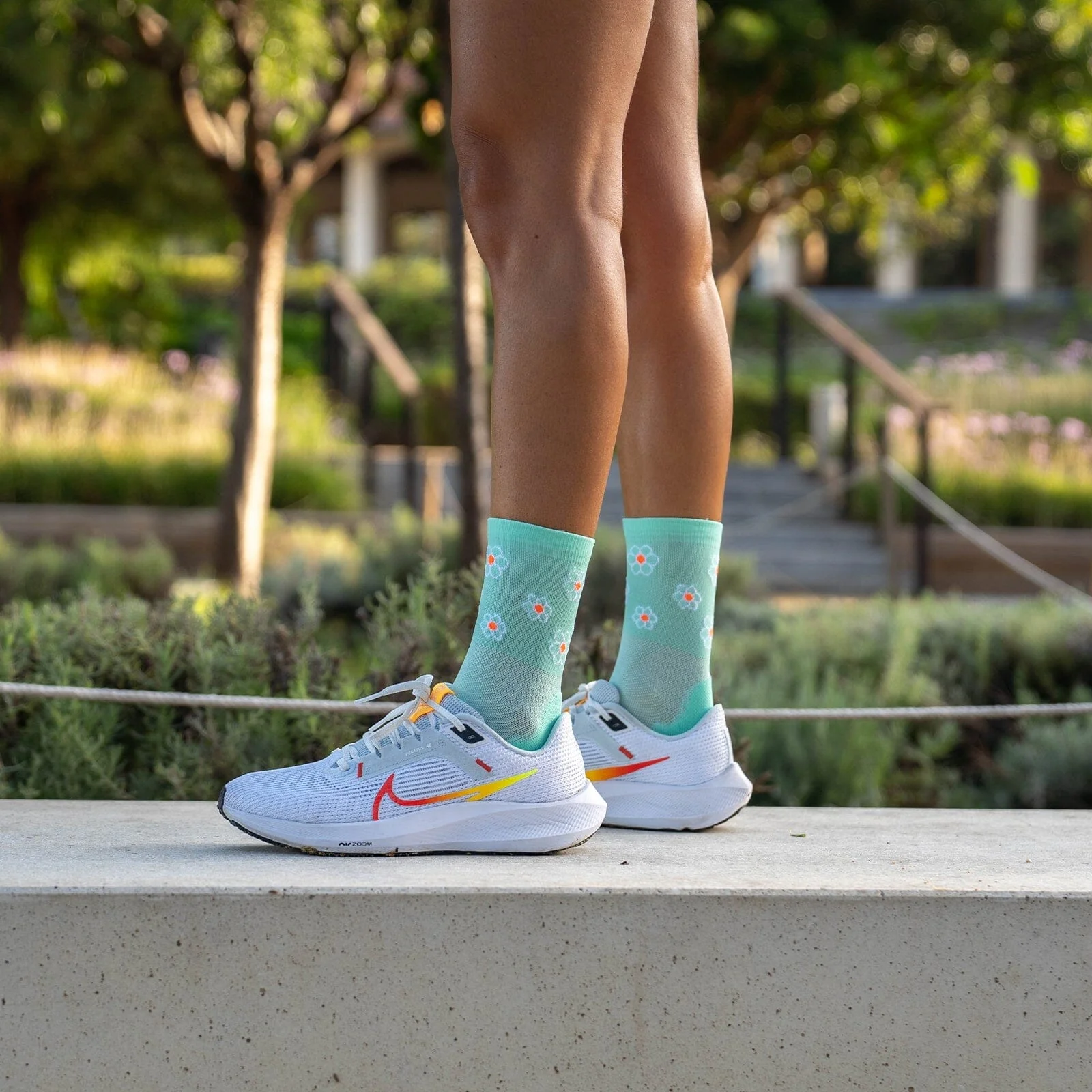 SPORCKS Marguerite Green - Run Ultralight Socks - Image 2